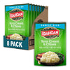 Idahoan Sour Cream & Chives Mashed Potatoes, Naturally Gluten-Free, 100% Real Idaho Potatoes, 8 servings per bag, 8 ounce (Pack 
