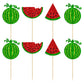 24Pcs Watermelon Cupcake Toppers One In A Melon Cupcake Picks Watermelon Fruit Cake Topper Decorations For Baby Girl Birthday Pa