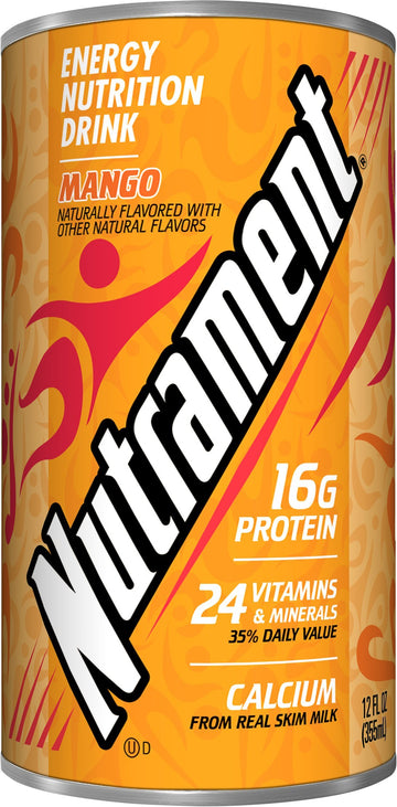 Nutrament Nutritional Drink, Mango, 12 Ounce (Pack Of 12)