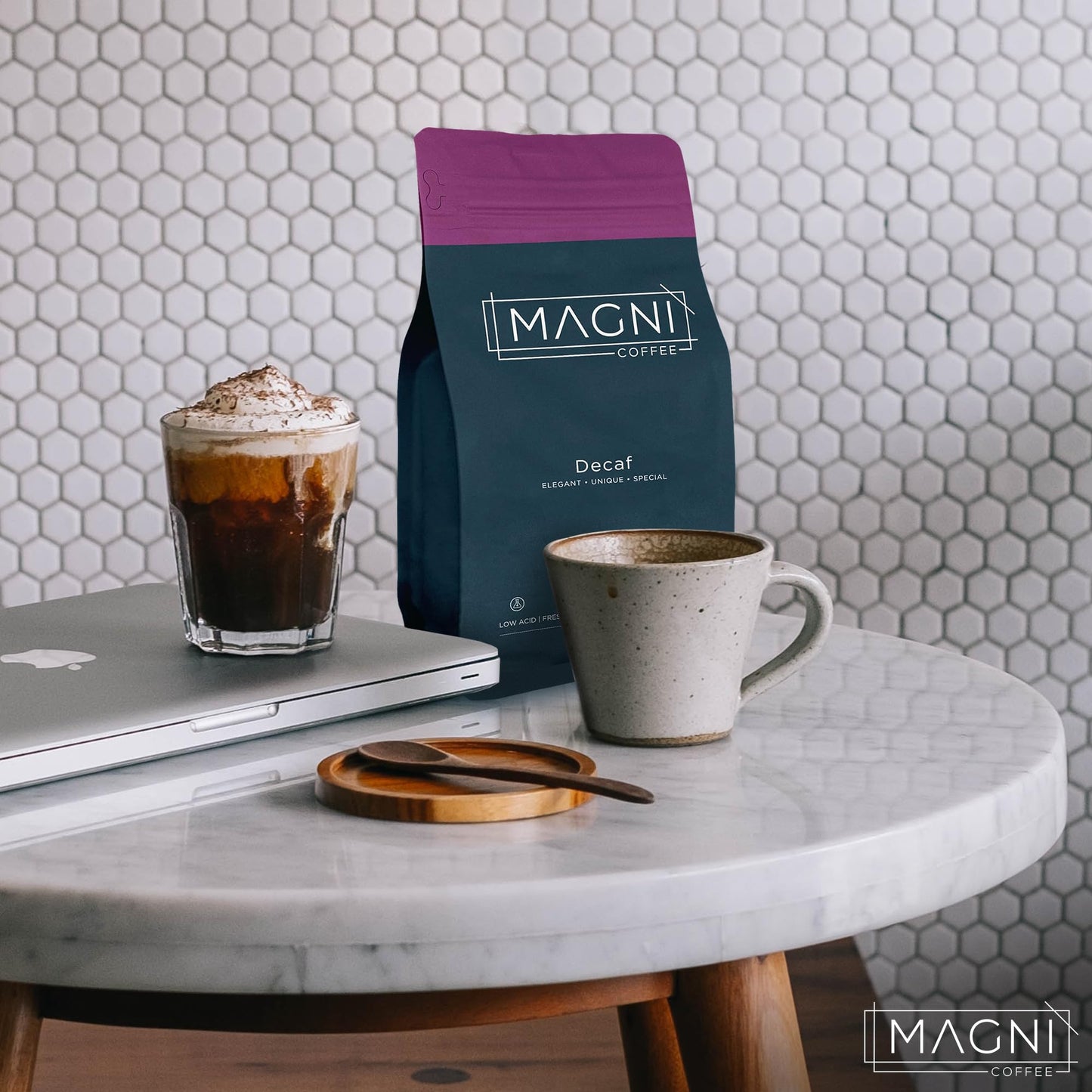 Magni Coffee - Ground - Decaf - Low Acid - Single Origin Usda Organic Non-Gmo Beans Third Party Tested For Mycotoxins & Pesticid