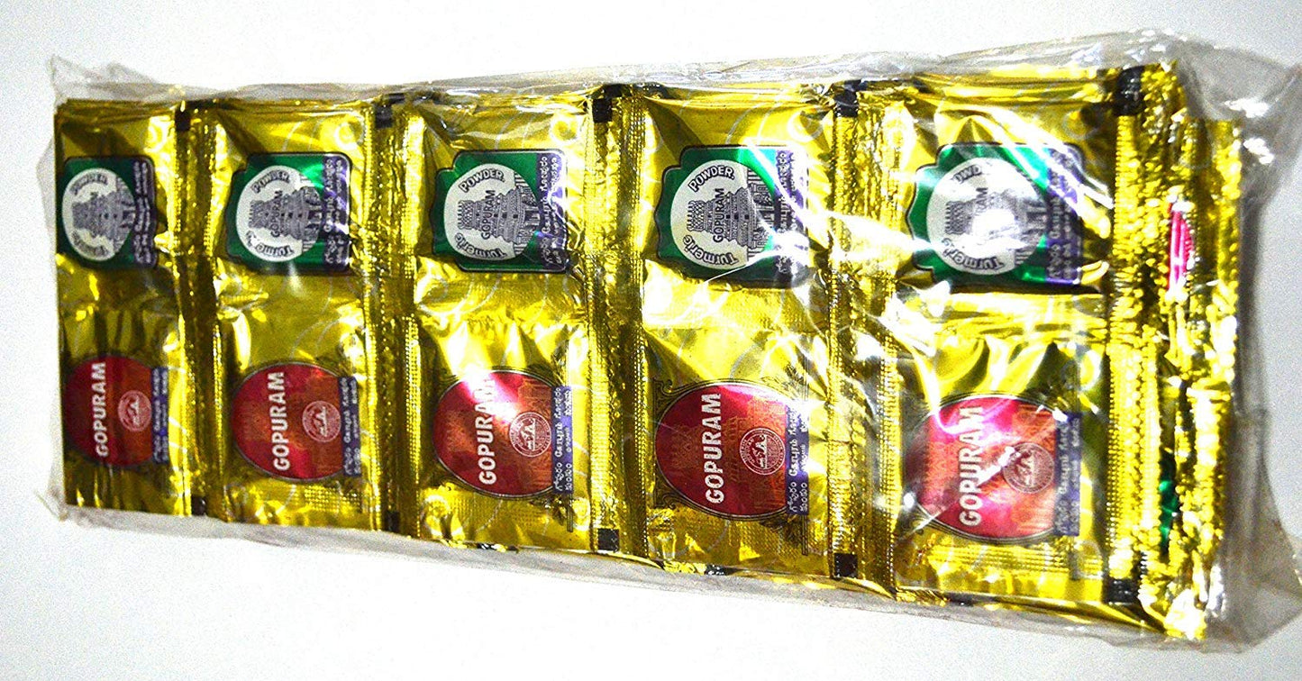 ?? Gopuram Turmeric And Kumkum Combo - 50 Packets