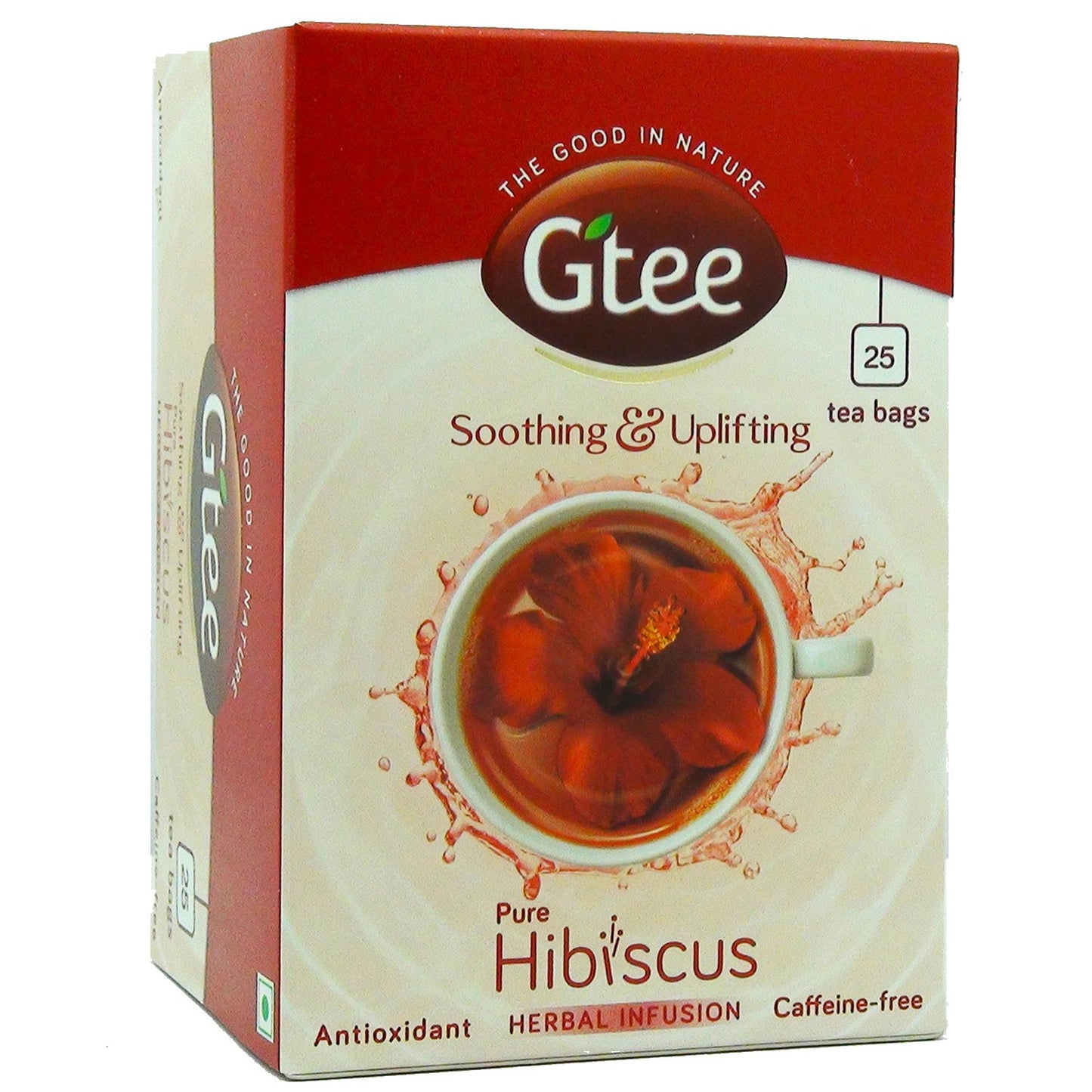 Gtee Hibiscus Tea Bags, 25 Tea Bags (Pack Of 2)