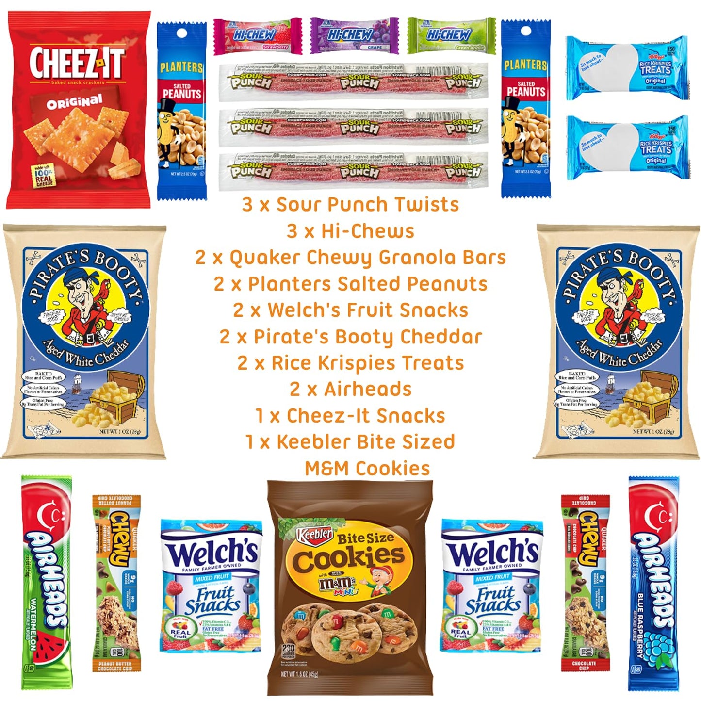 Hangry Kit School'S Out Snack Box - (20 Count) End Of School Gift Basket Care Package - Contains Snacks, Cookies, Chips, Candy.