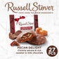 Russell Stover Pecan Delight Gusset Bag 16.10 Ounce Russel Stover Milk Chocolate Covered Candy Pack, Crunchy Pecans and Buttery