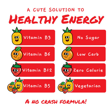 TEACHER POWER Sugar Free Energy Drink, Fruit Punch, 70 Servings, 246 Grams, 100mg Caffeine with B Vitamins