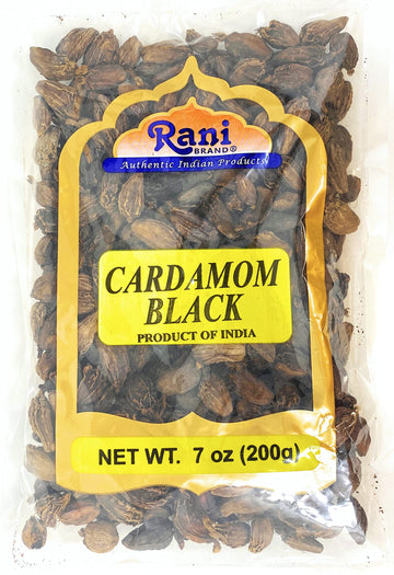 Rani Black Cardamom Pods (Kali Elachi) Whole Indian Spice 7Oz (200G) ~ All Natural | Vegan | Gluten Friendly | Non-Gmo | Indian Origin ~ Smokey | Tsaoko | Cao Guo | Bach Dan Khau | Badi