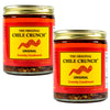 CHILE CRUNCH Original Spicy Crunchy Condiment - All Natural Roasted Chili Peppers, Garlic & Onion Crisp Sauce - Vegan, Gluten-Fr