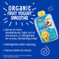 Earths Best Organic Yogurt Smoothie Pouches, 24+ Months, Fruit Yogurt Smoothie For Toddlers 24 Months And Up, Apple Blueberry, 4.2 Ounce Resealable Pouch (Pack Of 12)