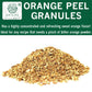 Spices Village Orange Peel Granules [4 Oz] - Dried Orange Peel Zest, Dry Citrus Fruit Rind For Baking Cooking And Tea, Dehydrate