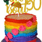 Caiwowo Taco Bout 50 Birthday Cake Topper - Glitter Fiesta Decoration - Paper, Model 1