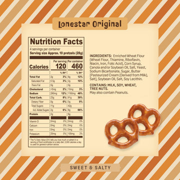 Lonestar Original Pretzels - 4 Oz Gourmet Bite-Sized Snacks Coated in Rich Butter Toffee - Perfect for Sharing or Indulging Aust