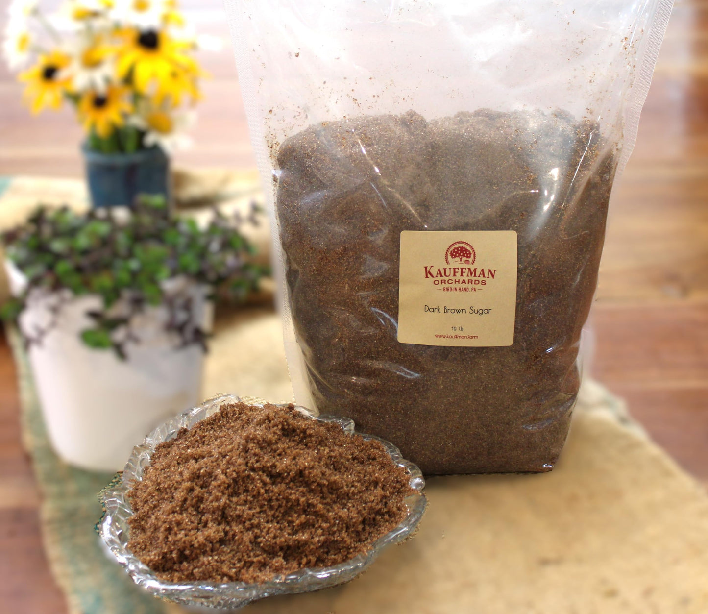 Kauffman Orchards Old-Fashioned Dark Brown Sugar  10 Pound Bag (Pack Of 3)