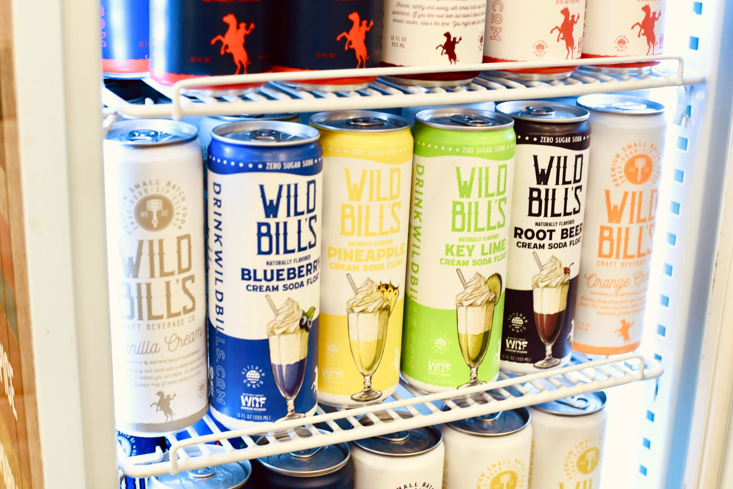 Zero Sugar Cream Soda Variety Pack - Wild Bills Soda, Zero Artificial Colors, Flavors Or Preservatives, Naturally Sweetened (Individual 12Oz Cans, 12-Pack)