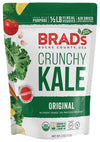 Brad'S Plant Based Organic Crunchy Kale, Original With Probiotics, 3 Bags, 6 Servings Total