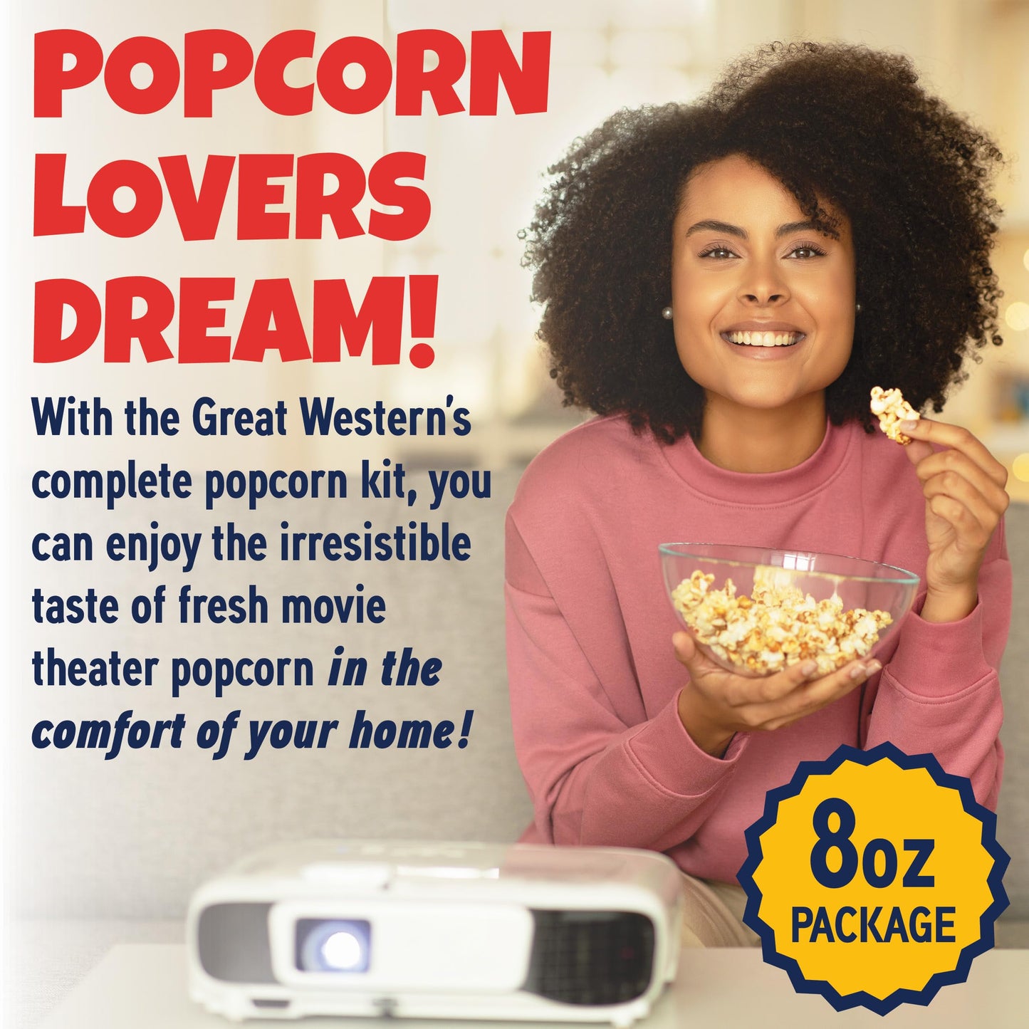 Popcorn Kits By Premium America, Popcorn Machine Popcorn Packets, Popcorn Kernels, Bulk Dual All In One Popcorn Packs, Movie The