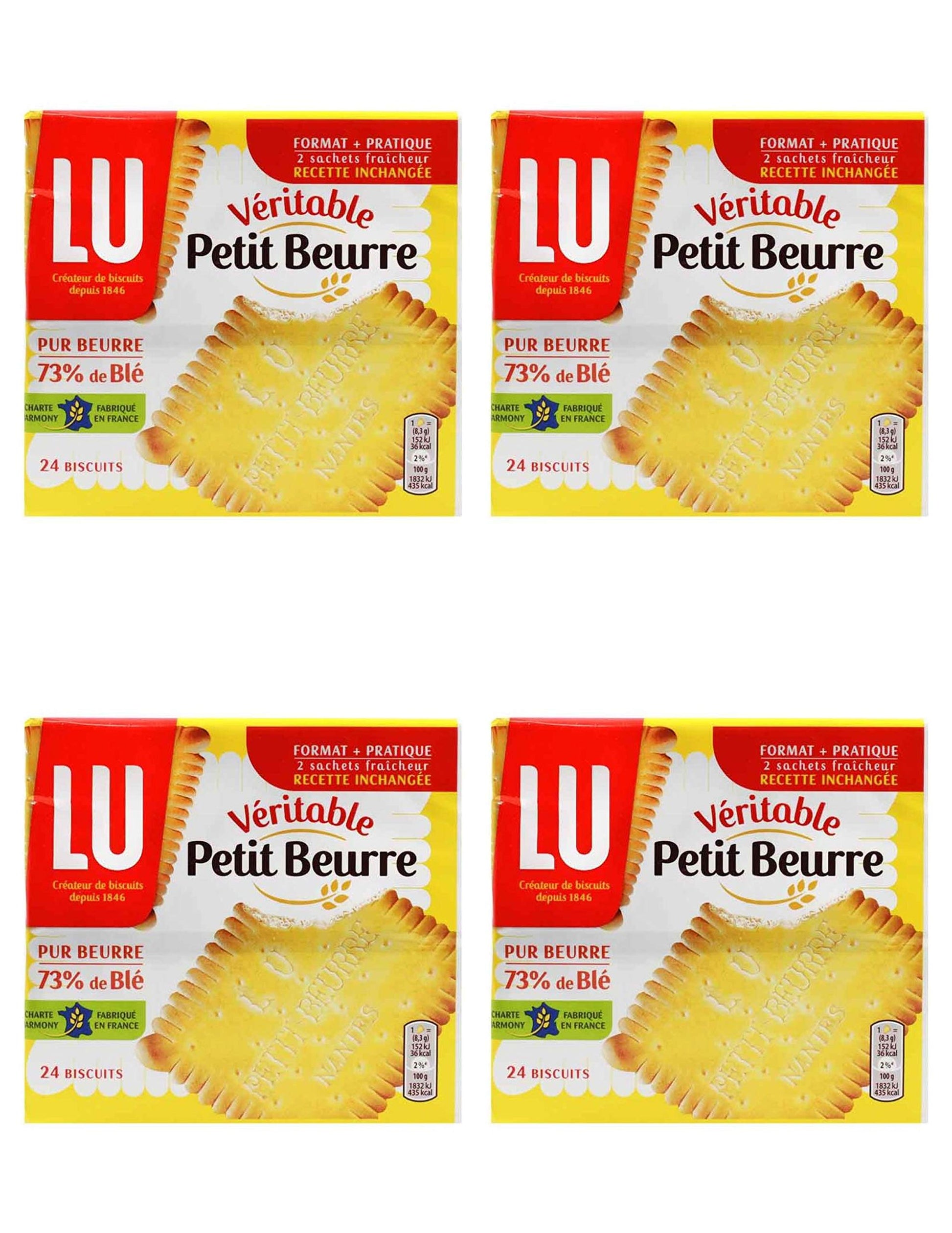 Lu Petit Beurre Biscuits, 7 Oz From France Pack Of 4