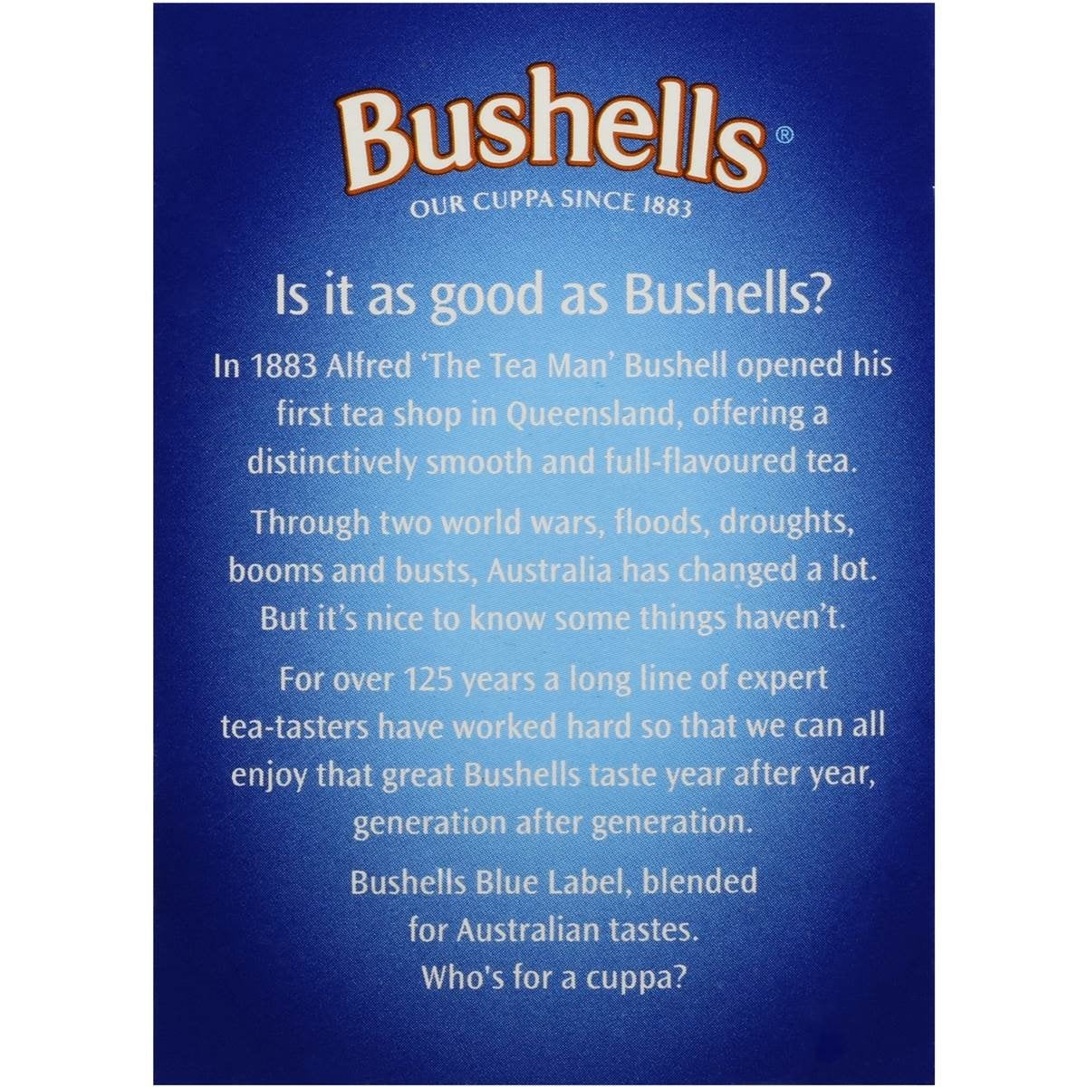 Australian Bushells Blue Label 50 Tagged Tea Bags