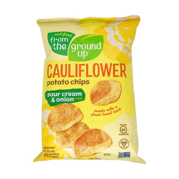 From The Ground Up Sour Cream & Onion Cauliflower Chips, 35 Oz