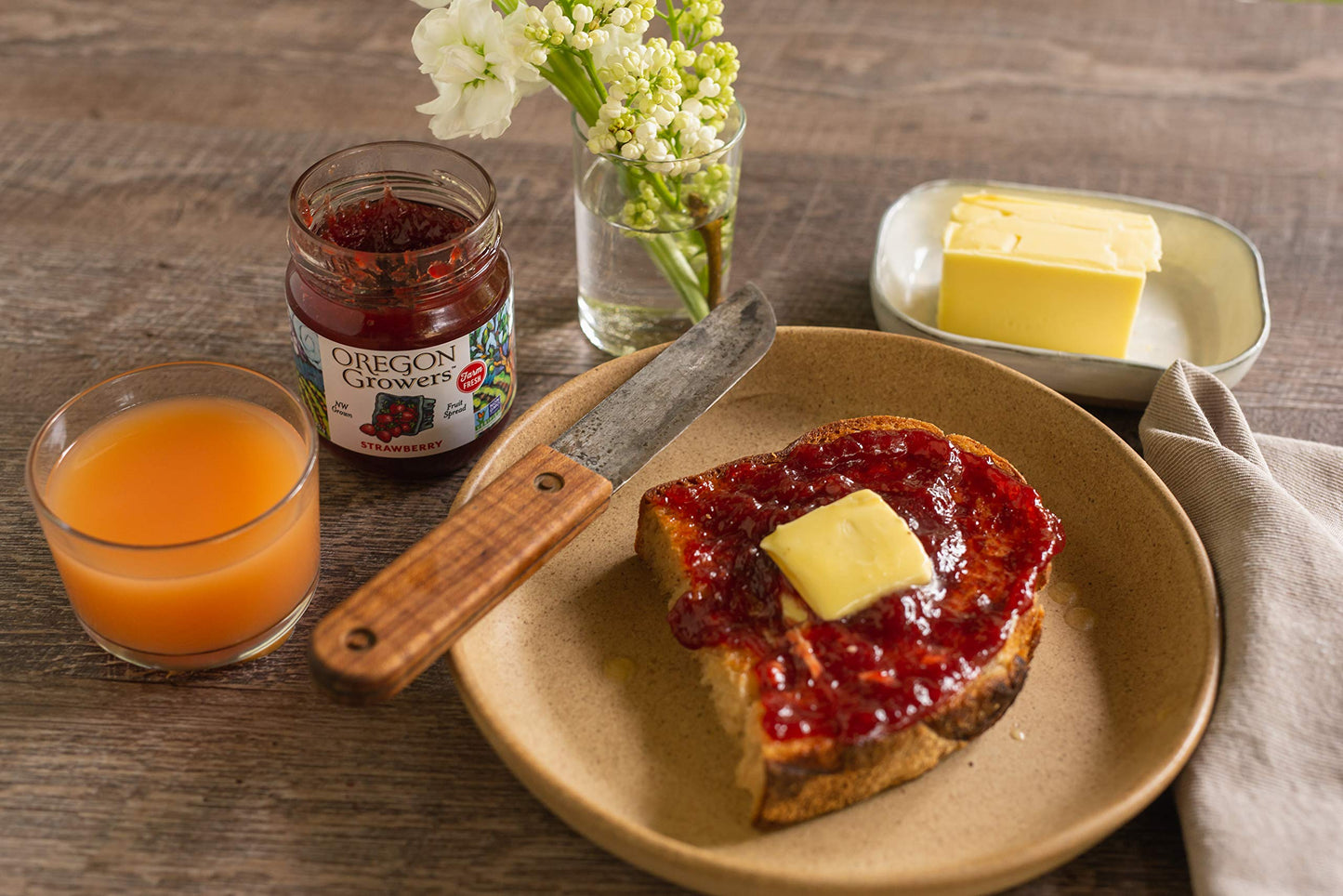 Oregon Growers Strawberry Fruit Spread - Organic Strawberry Jam, Organic Strawberries, Strawberry Jelly, Strawberry Spread, Frui