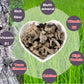 VIGOROUS MOUNTAINS Organic Dried Black Fungus Wood Ear Mushrooms, Auricularia Auricula-judae, 4OZ for Cooking