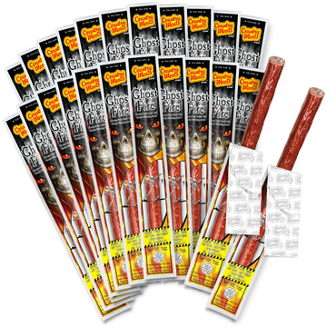 Country Meats, Meat Sticks, 0 Trans Fat, Usda Certified, Good Source Of Protein, Carb Conscious Snack (24 Meat Sticks, Ghost Fir