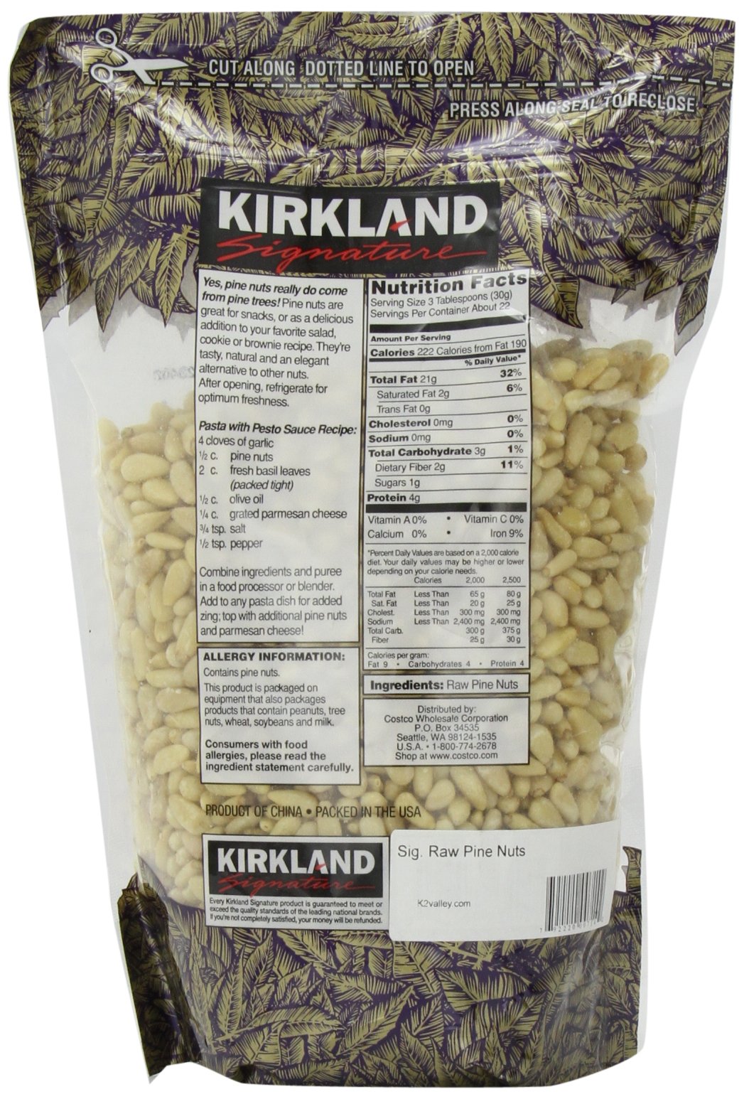 Kirkland Raw Pine Nuts, 24 Oz
