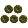 Pack Of 5 Large Foam Disc Florets Of Sunflower Center 4.5 Diameter For Diy Flower Deco Mesh Wreath