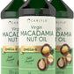 Carlyle Macadamia Nut Oil - Cold Pressed, Food Grade, Vegan - 3 x 16 Fl Oz Bottles, Non-GMO, Gluten Free, Virgin Oil