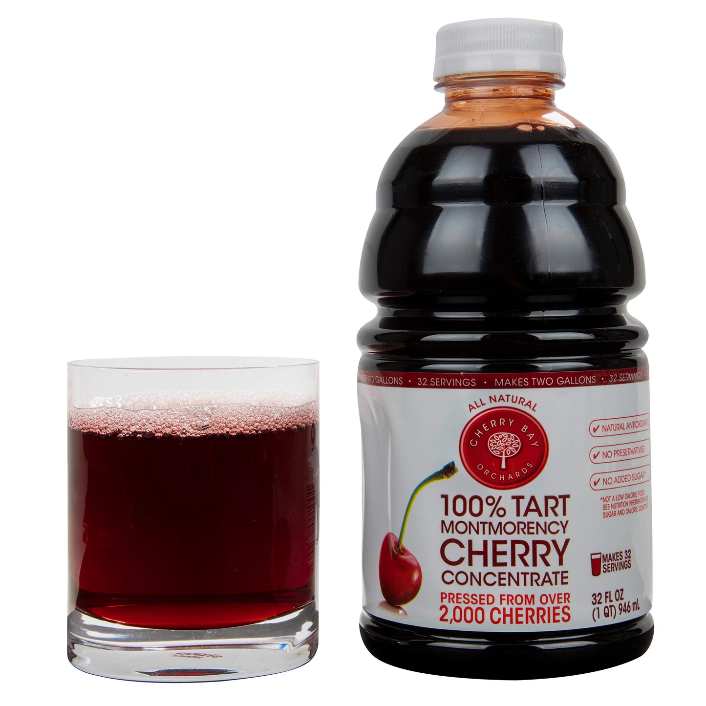 Cherry Bay Orchards Tart Cherry Concentrate Juice - 32 Fl Oz Bottle - One Color