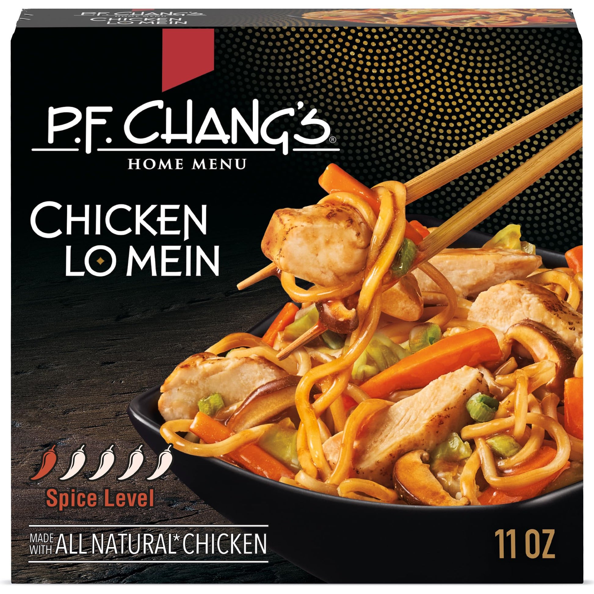 P.F. Changs Home Menu Chicken Lo Mein Noodle Bowl, Frozen Meal, 11 OZ