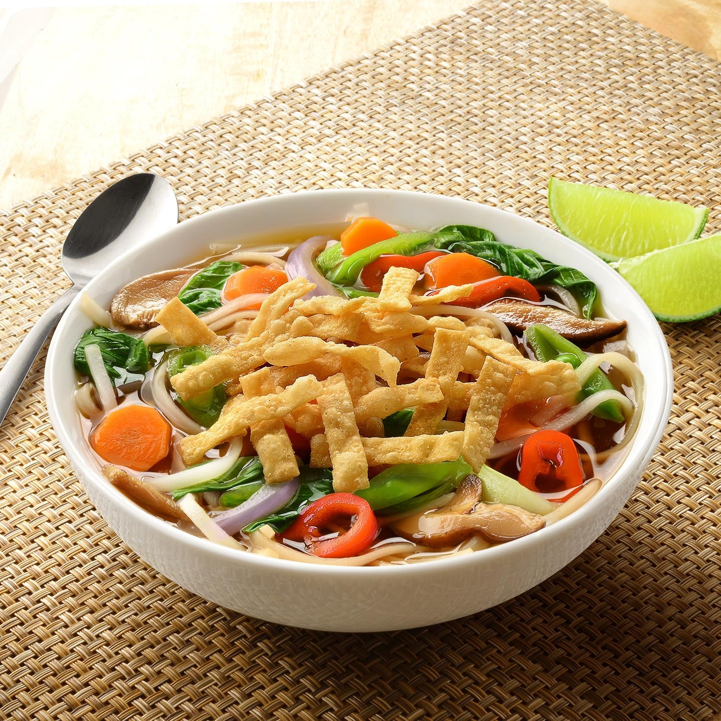 Fresh Gourmet Garlic Ginger Wonton Strips | Low Carb | Crunchy Snack And Salad Topper 3.5 Ounce, (Pack Of 9)