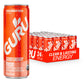 GURU Peach Mango Punch Organic Energy Drinks  Clean Energy Drink with Plant Based Natural Caffeine from Green Tea + Focus with L Theanine  Gluten Free and Vegan  140MG Caffeine  12oz (Pack of 24)