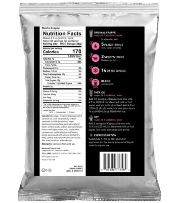 Cappuccine Mocha Frappe Mix, 3 Pound (Pack Of 1)