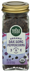 Whole Foods Market, Organic Seasoning, Peppercorns, Dak Song, 2.01 Ounce