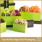 Nut Cravings Gourmet Collection - Rosh Hashana & Shana Tova Dried Fruit & Mixed Nuts Gift Basket Green Tower + Ribbon (12 Assort