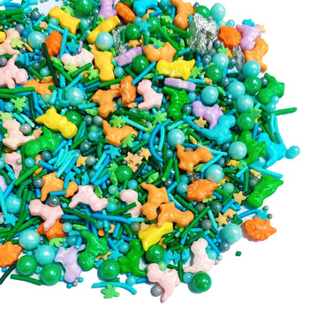 Sentovac Dinosaur Sprinkle Edible Cake Decorating Dinosaur Pearl Candy Mix Colorful Sprinkle For Cake Cupcake Topper Cookie Baki