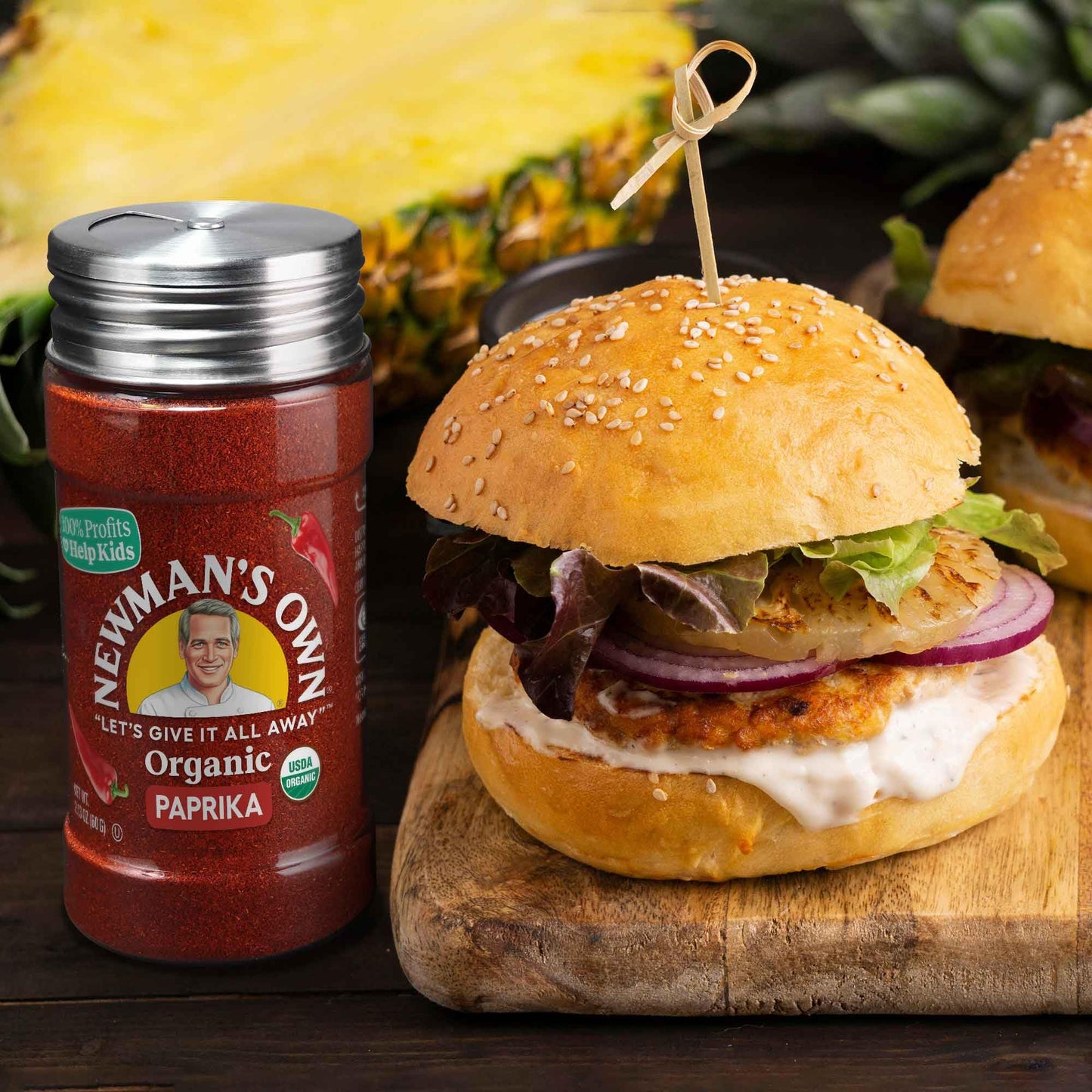 Newman'S Own Organic Paprika; Great On Meats, Stews, Soups, Usda Certified Organic, Non-Gmo, Kosher, 2.13Oz. Bottle