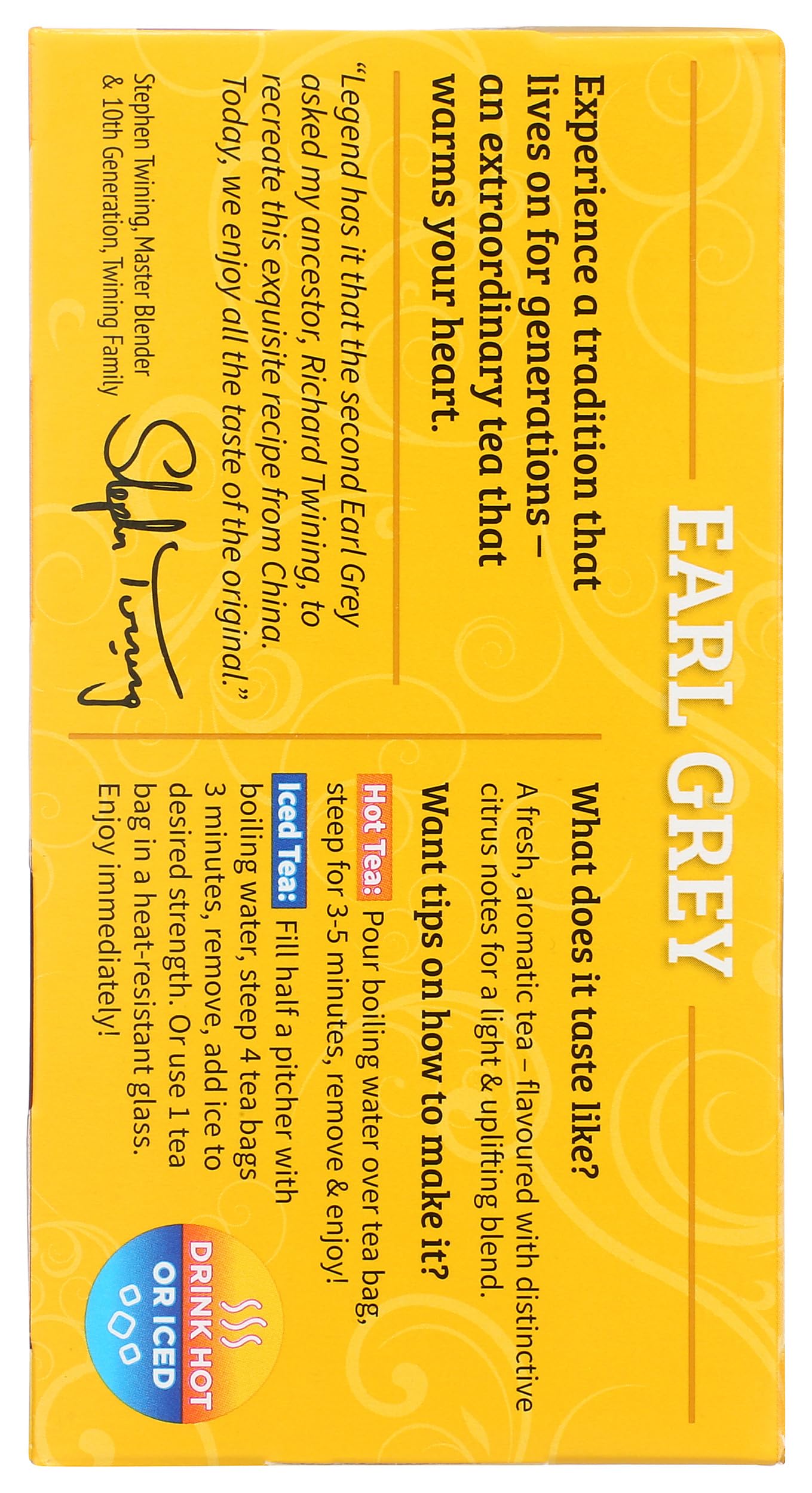Twinings Tea Earl Grey Tea - Black Tea - Case Of 6 - 20 Bags