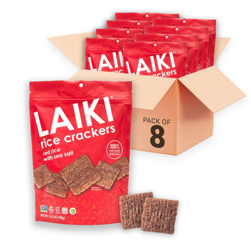 Rice Crackers - Gluten Free Snacks - Deliciously Light and Airy Crunch - Allergen-Friendly, Vegan, Non-GMO, FODMAP Friendly, See