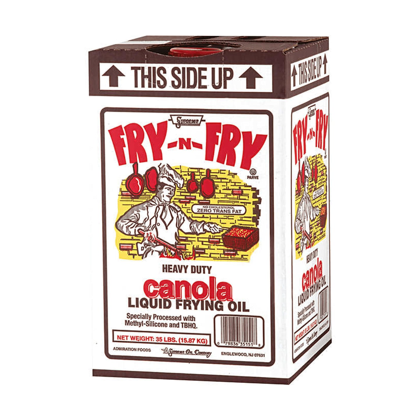 Admiration Fry-N-Fry Heavy Duty Canola Liquid Frying Oil, 35 Pound