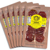 ANGELS SALUMI Pre-Sliced Chorizo Blanco Salami - 3oz Gourmet Charcuterie - Humanely Raised, Antibiotic & Hormone-Free (Pack of 6)