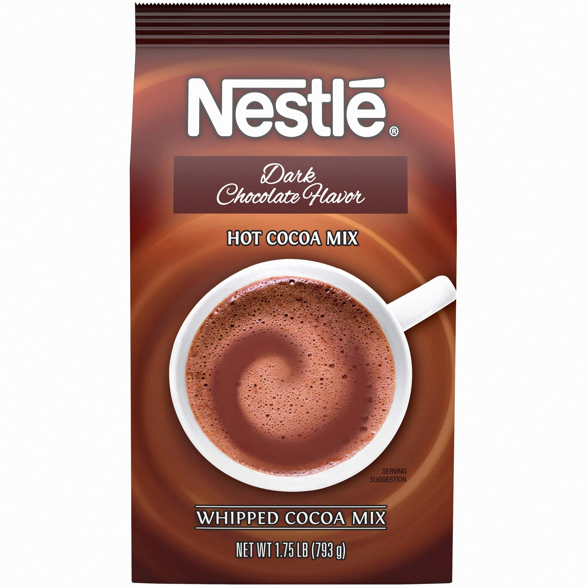 Nestle Hot Chocolate Mix, Dark Chocolate Flavor Hot Cocoa, Bulk Whipped Cocoa, 1.75 Lb Bag