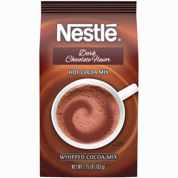 Nestle Hot Chocolate Mix, Dark Chocolate Flavor Hot Cocoa, Bulk Whipped Cocoa, 1.75 Lb Bag
