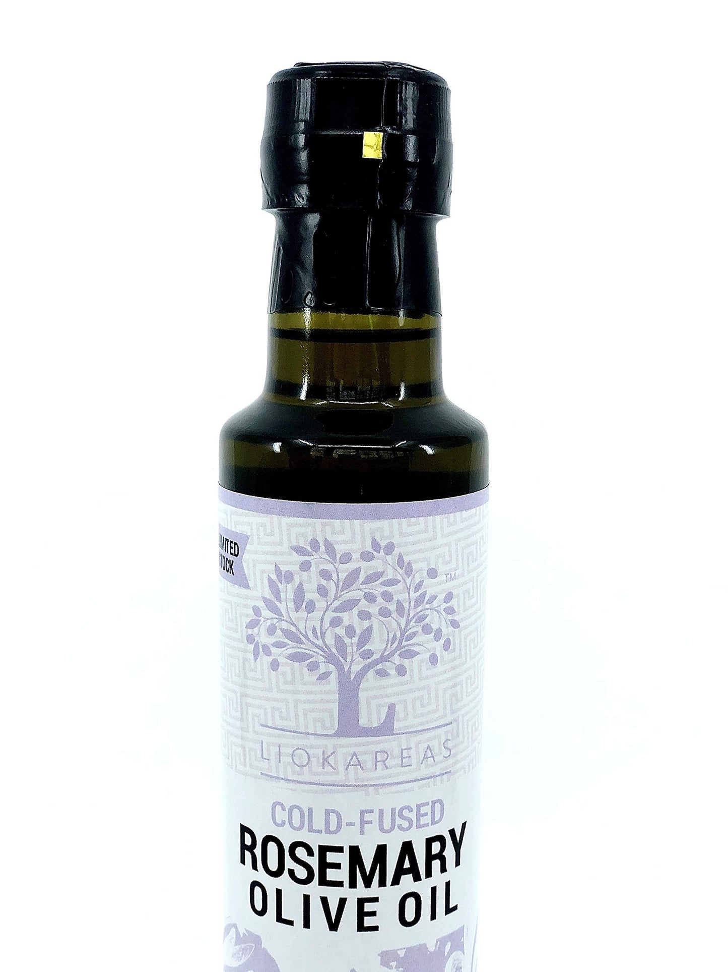 Liokareas Rosemary Extra Virgin Olive Oil - Cold Pressed - 8.45 Fl Oz - NON-GMO - First Pressed