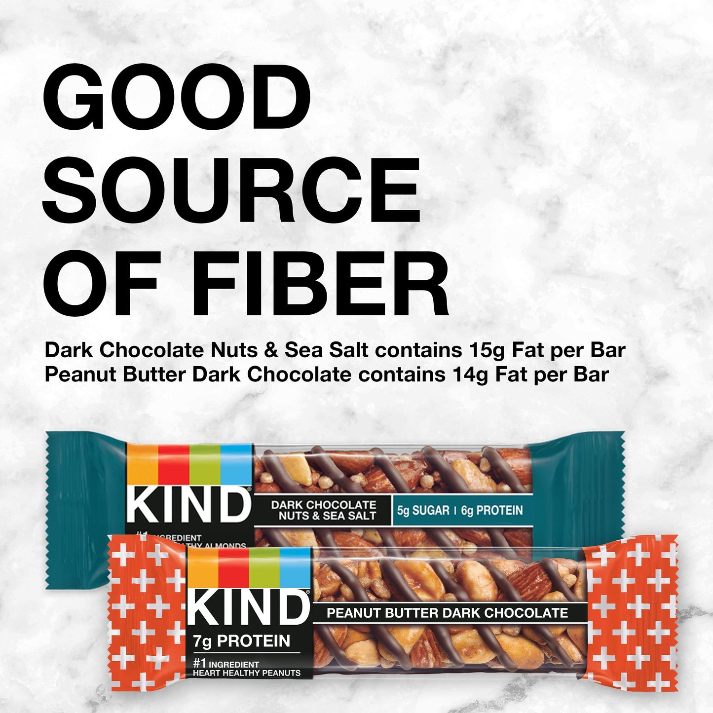 Kind Bars, Variety Pack, Dark Chocolate Nuts & Sea Salt, Peanut Butter Dark Chocolate, Healthy Snacks, Gluten Free, 24 Count