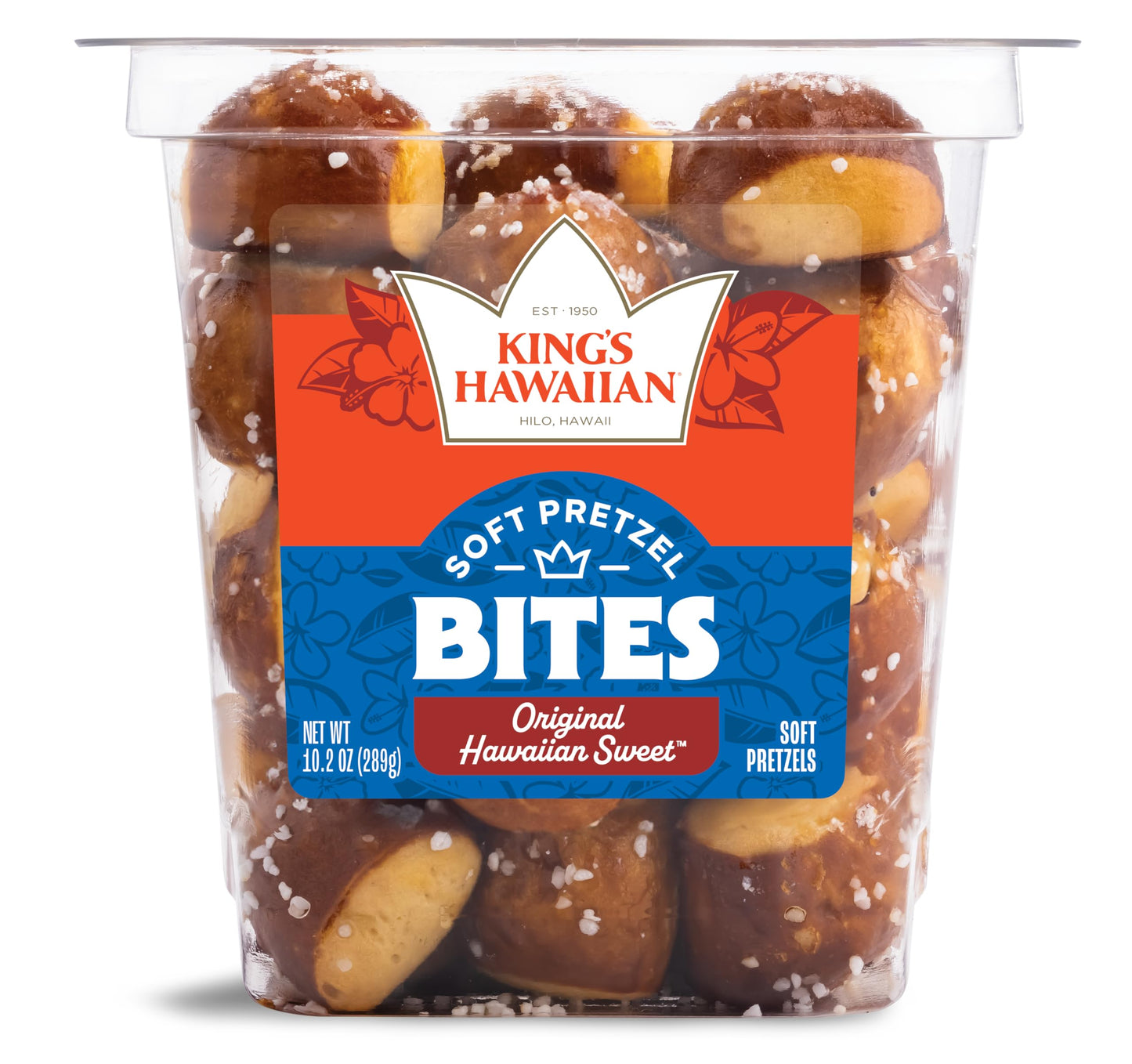 Kings Hawaiian Original Hawaiian Sweet Soft Pretzel Bites, 10.2 oz