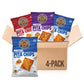 PRETZELIZED Snacks Pretzelized Pretzel Pita Variety Pack - Sea Salt, Everything, Buffalo - 7 Ounce (Pack of 4)