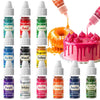 Oil Based Food Coloring - 12 Color Flavorless Food Coloring Set for Chocolate, Colorful Oil-Based Food Dye for Cake Decorating, 