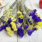 L'Brevoga Dried Flower Bouquets, Purple And Yellow Statice Sea Lavender With Eucalyptus, 100% Natural Flowers For Decoration Hom