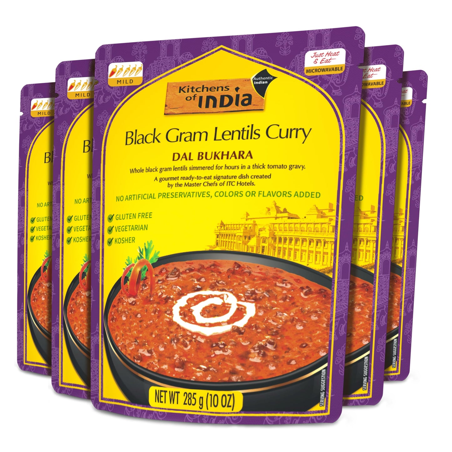 Kitchens Of India Ready To Eat Dal Bukhara, Black Gram Lentil Curry, 10-Ounce Boxes (Pack Of 6)